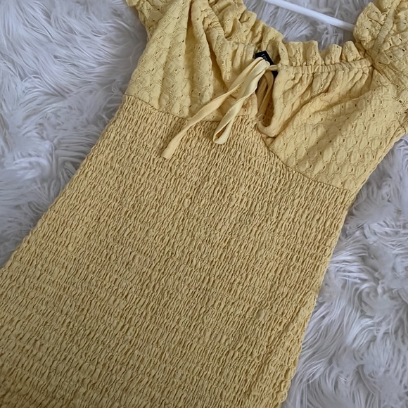 Yellow Mini Sundress - Picture 2 of 2